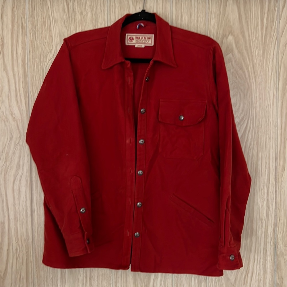 Iron & Resin moleskin button up shirt jacket